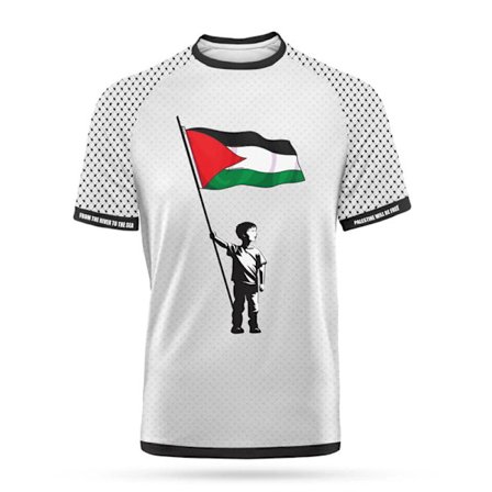 Fashion Palestina Flagga Fotboll T-shirts Sommar Casual 3D-tryckta Herr Sporttröjor Lös O-ringning Snabbtorkande Andningsbara T-shirts Toppar