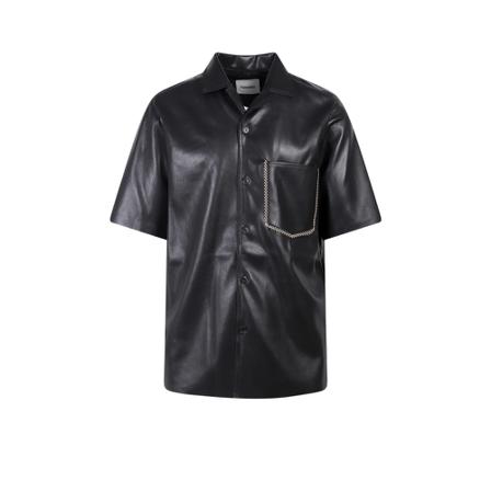 Nanushka, Shirt Nm 22Sssh 01299 Zwart, Heren, Maat:L