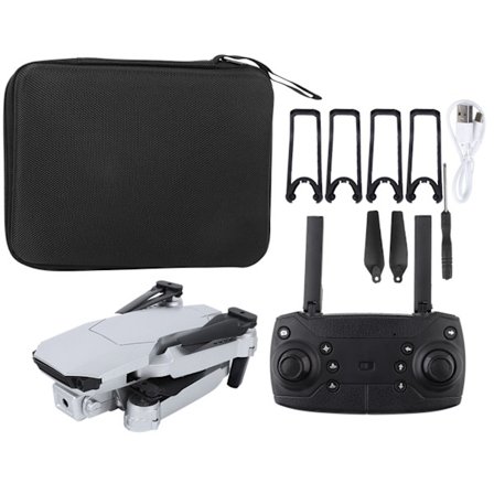 E68 WIFI FPV Mini Drone Vinkelkamera med hög upplösning Fällbar drönare QuadcopterSilver 720P