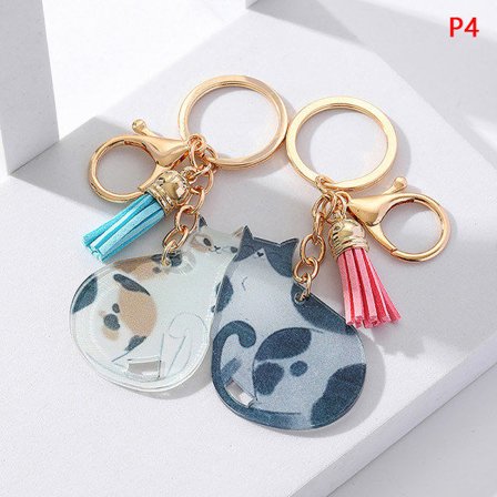 Puinen saukko-muotoinen avaimenperä, henkilökohtainen avaimenperä, sopivat parille, IC-avaimenperä