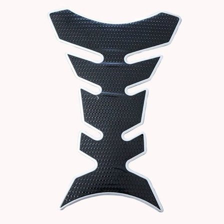 3D Fiskebein Dekaler Motorsykkel Drivstofftank Stickers SØLV