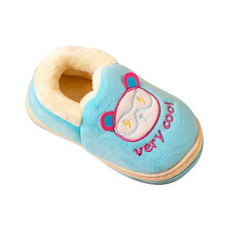 Barn Tecknad Söta Hem Skor Bomull Vinter Varm Plysch Tofflor