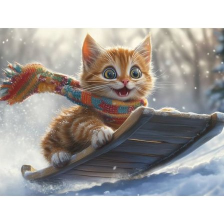 Katte Diamant Kunst Sæt til Voksne, Diamant Maleri Sæt til Voksne, 5D DIY Rund Bore Gem Kunst Mal med Diamanter Prikker Håndværk Sæt til 