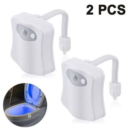 Förpackning Toalett Nattljus 8 Färgväxlande