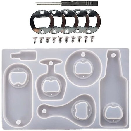 Åbner Form Epoxy Form Øl Nøgleflaskeåbner Støbning