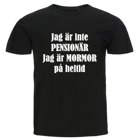 T-shirt - Jag Är Inte Pensionär, Mormor Black S