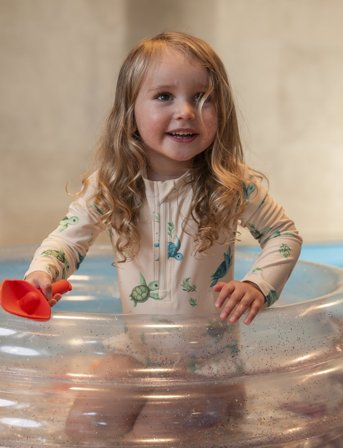 Filibabba Vilje – Uv-Dragt Ls 1-2 År – First Swim - Multi/patterned - 80-92