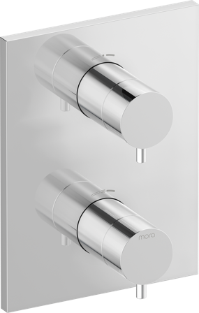 Mora INXX II 275060 Täckplatta för inbyggnad, utvändig del kpl Krom, Badrum