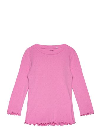 Nmfnimisa Ls Slim Top Tops T-shirts Long-sleeved T-shirts Pink Name It