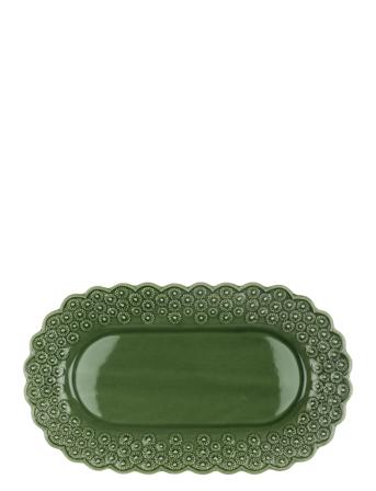 Ditsy Oval Platter 1-Pack Home Tableware Serving Dishes Serving Platters Grøn PotteryJo