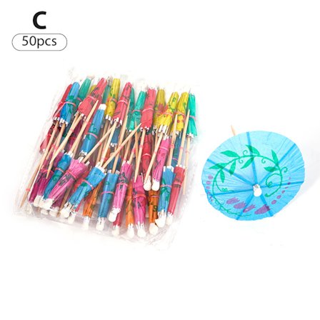 20-50 kpl Multi Colored Paper Cocktail Sateenvarjot Mini Party Dri