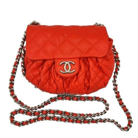 Chanel Vintage, Pre-owned Leather Shoulder Bag Rood, Dames, Maat:ONE Size