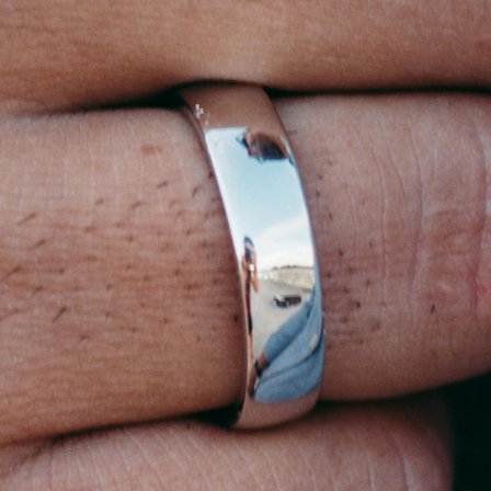 Slim Silver 925s Classic Ring for Men