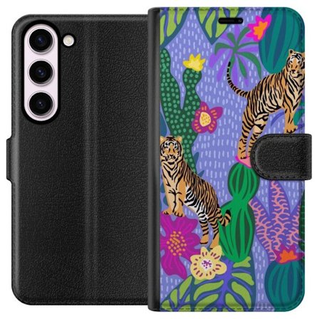 Kompatibel Tegnebogsetui til Samsung Galaxy S23 Jungle