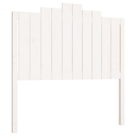 Vidaxl Sänggavel Vit 106x4x110 Cm Massiv Furu Vit
