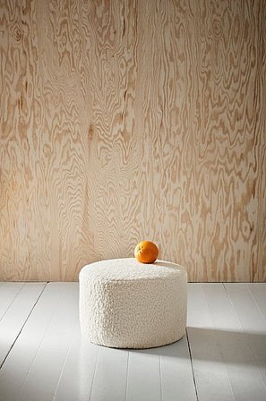 Jotex - Teddy Kinderpoef Natuurlijk Wit Natuurlijk wit - MARBELLA - Koop Poefs bij Jotex