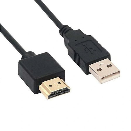 1 x HDMI til USB-kabel, USB til HDMI hann strømkabel, ren kobber 0,5M