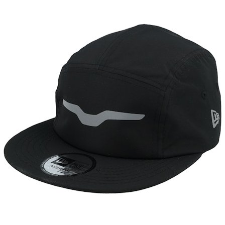 New Era - Motor Schwarz 5panel Cap - Moto Guzzi Reflective Camper Black 5-panel @ Hatstore
