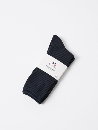 MATCH - 2 pk soft topp sokker - Jean Paul - Str. 40-45 - Herre - Pysjamas & Undertøy - Blå - 72% bomull, 25% polyamid - resirkulert, 3% elastan