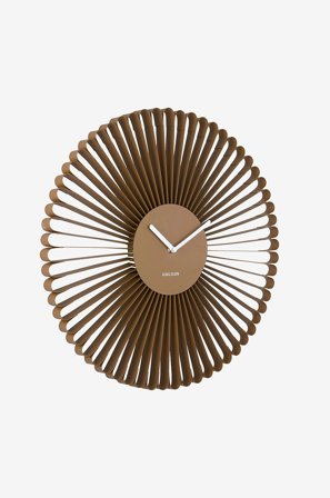 Karlsson - Veggklokke Cascara - Brun - Veggklokker & bordklokker - Fra Homeroom