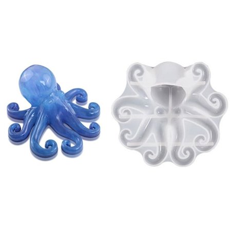 3D Octopus Silikone Form Ornament Form Kage Resin Form