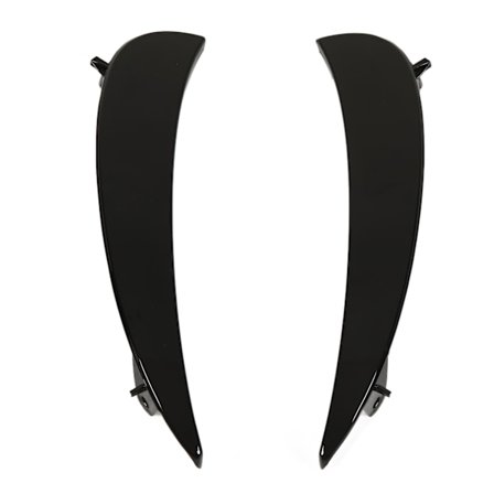 Glanssort Frontkofanger Grill Luftventil Trim Udskiftning til Benz E Klasse W213 C238 AMG Line Facelift 2021 2023