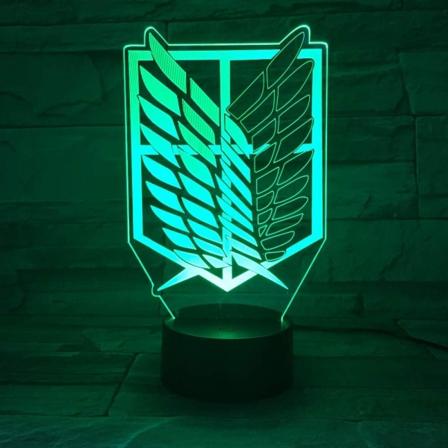 1 st 7 färger lampa Anime Attack on Titan Wings of Freedom