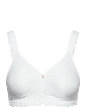 Puretouch Soft Bra Ecologic Lingerie Bras & Tops Soft Bras Tank Top Bras Hvid Abecita