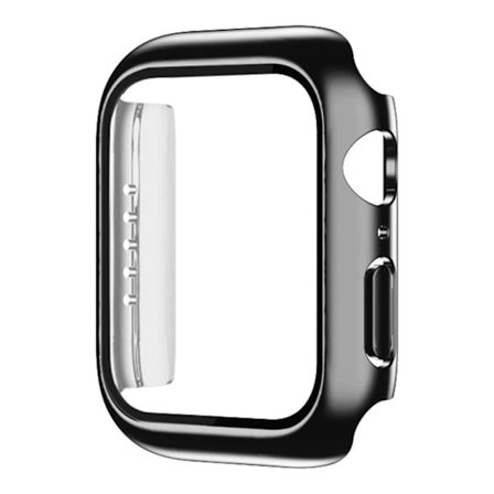 Apple Watch Series 3/2/1 38 mm galvaniseringsdeksel med herdet glass - Svart