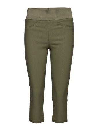 Fqshantal-Ca-Power Trousers Capri Trousers Grønn FREE/QUENT
