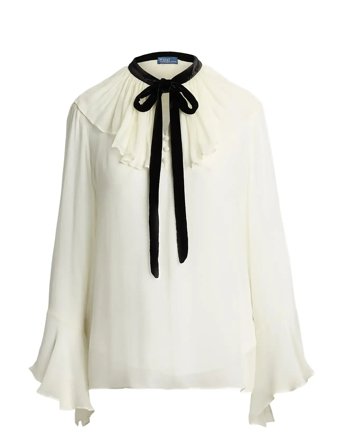 Polo Ralph Lauren | Crinkle Viscose Ggt-Wvn-Shirt | 34