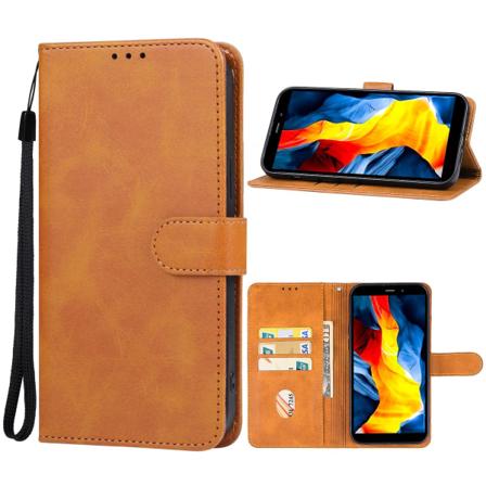 Nahkainen phone case OUKITEL WP32:lle Brown