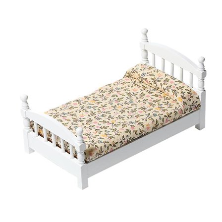 Miniforce leker enkelt dukke seng mini tre seng mini seng modell mini tre seng mini hus tilbehør