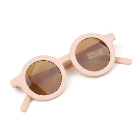 Polarisoidut UV-suojatut aurinkolasit Retro Round Kid UV 400 Pink Pink