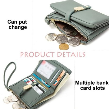 Damespung med håndledsrem til småpenge - Elegant pung