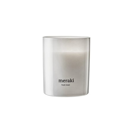 Meraki Duftlys Fresh Linen 200 g, Tøj & Bolig, Duft Til Hjemmet, Duftlys