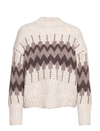 Viamber L/S Knit Top Patterned Vila