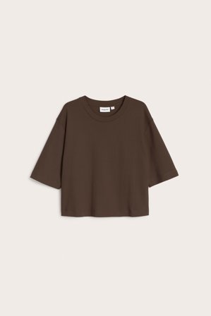 Kappahl | Croppad t-shirt | Brun