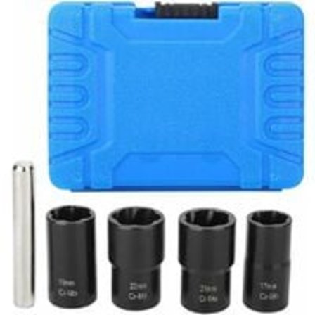 5-pack Socket Set Låsningshjulsmutterbult Stud Extractor