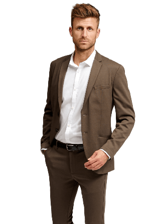 TeeShoppen The Original Performance Blazer Kavajer Herr Brun 50
