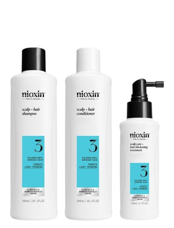 Nioxin Nioxin System 3 Loyalty Kit For Colored Thinning Hair - Nude - 700 ml