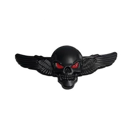 3D Skelet Kranie Emblem Bil Badge Mærkat Bil Side Bag Forreste Hjelm Bagagerum Dør Skærm Kofanger Metal Badge 3D Dekalmærkat