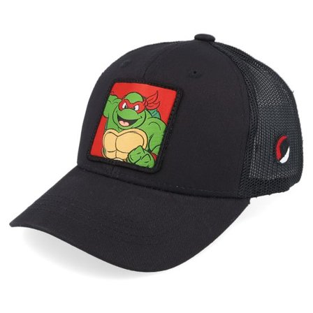TMNT - Svart trucker Keps - Kids Raphael Box Black Trucker @ Hatstore