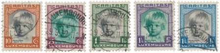 Luxembourg 1931 - MICHEL 240/244 - Stemplet