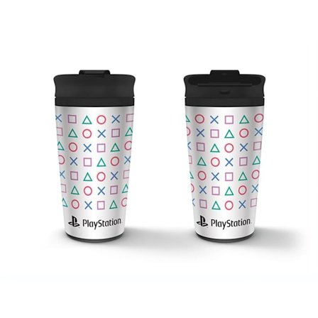 PlayStation (Shapes) Metal Travel Mug