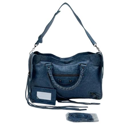 Balenciaga Vintage Pre-owned Handväska blå, Dam Vintage Väskor, Dam, Storlek: ONE SIZE