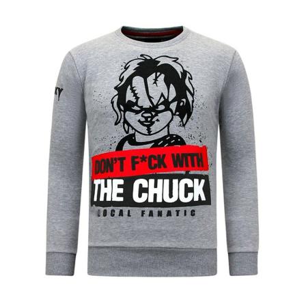 Local Fanatic Tröjor Chucky grå, Herr, Herr, Storlek: M