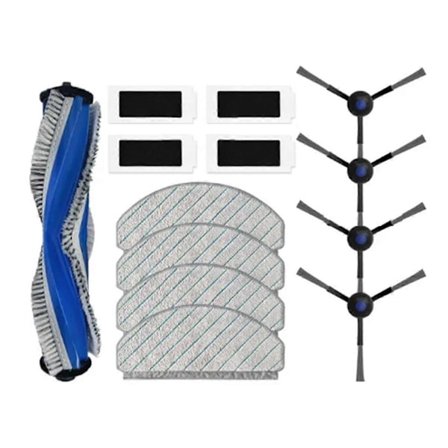 Lämplig för N20 / N20 PLUS / N20 soprobot tillbehör huvudborste sidoborste högeffektivt luftpartikelfilter mopp-WELLNGS