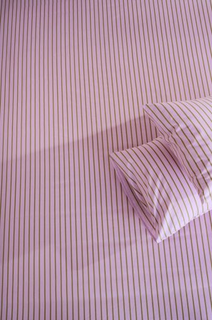 Jotex - Stretchlaken Økologisk Lilla/olivengrønn - SIMA - Kjøp Dra-på-laken hos Jotex