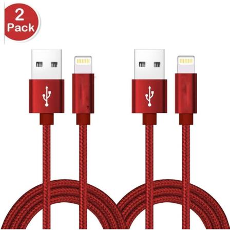 2 St Super Kvalitet 3 M Iphone Röd Röd